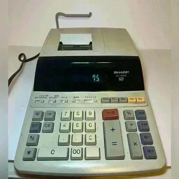 Sharp EL-1197PIII Heavy Duty Electronic Printing Calculator 12 Digit Tested - Picture 1 of 6